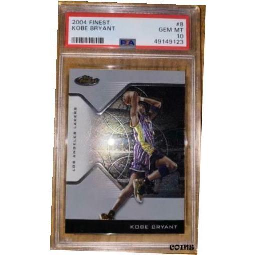 最安値 【品質保証書付】 トレーディングカード 2004-05 Topps Finest Kobe Bryant #8 PSA 10 GEM MINT HOF トレーディングカード