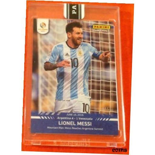 【海外限定】 MESSI LIONEL Instant Panini 2016 トレーディングカード 【品質保証書付】 Copa BLUE #28 America トレーディングカード