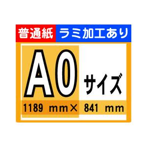 ポスター 印刷 A0サイズ １枚 普通紙 ラミネート加工あり｜kanban-conveni