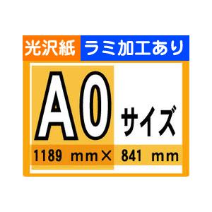 ポスター 印刷 A0サイズ １枚 光沢紙 ラミネート加工あり｜kanban-conveni