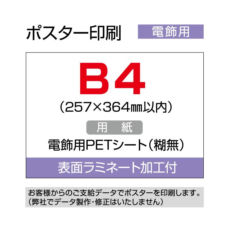 【送料無料】BiSさん掲載ページ（ポスターサイズ）#1574 ポスター印刷 (電飾用) B4 (257×364mm以内) : 看板いいな ヤフー店