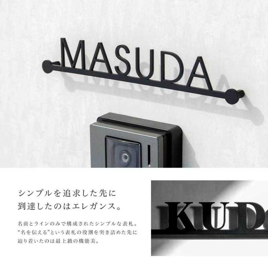 (クーポン利用で9,300円)表札 おしゃれ 戸建て ステンレス アイアン 切り文字 二世帯 アイアン風ステンレス表札(シンプルライン)(iron-np13)｜kanbanmaker｜17