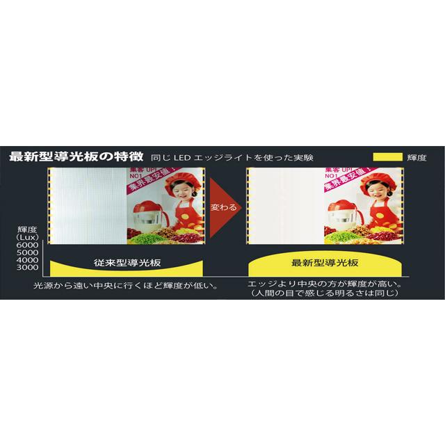 【新品・未使用】視認性抜群　高さ1800mm!   電飾（LED）スタンド看板 電飾スタンド看板】LED電飾スタンド看板 ADO-900NT-LED ブラック