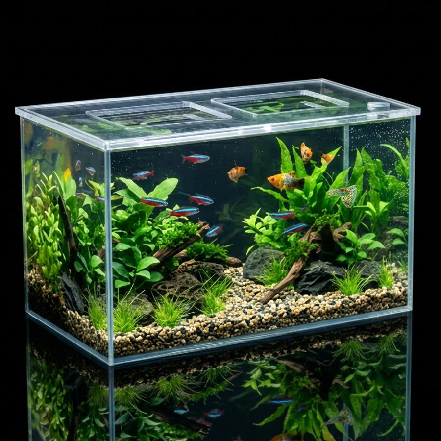 【※最短納期30日※】水槽 アクリル水槽 アクリルクリアタンク 国内生産 厚さ:5mm 送料無料 aqua-002