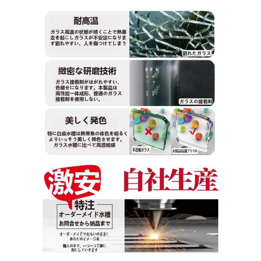 【新品未使用】NISSO 60cm 水槽 ガラス メダカ 金魚 熱帯魚 楽天市場】水槽 60cm ガラス水槽【60×30×40cm 66L】ニューアール