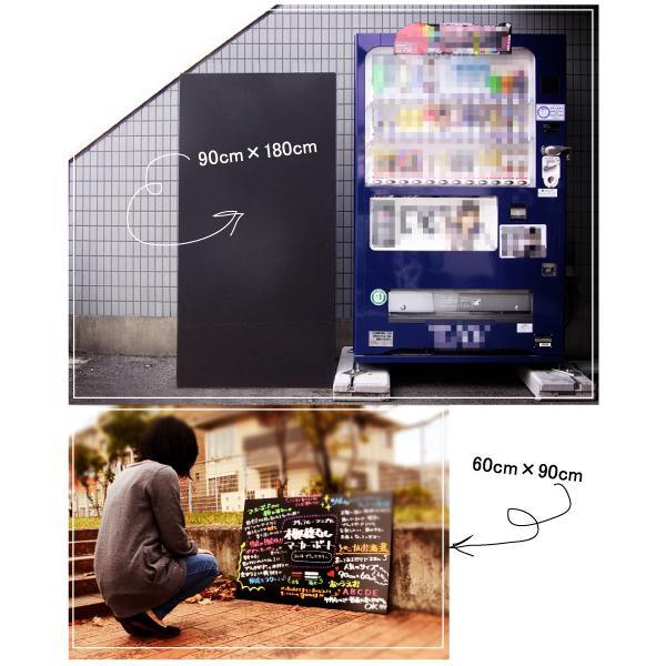 マーカーボード 壁掛け 90×120cm 緑色 木製 マーカーペン対応 個人宅 家庭用OK 900 1200 スタンド 大型_6