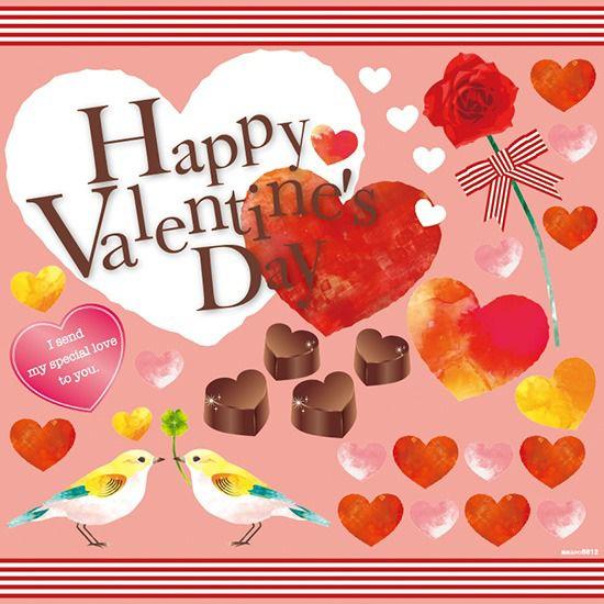 シール バレンタイン チョコレート 小鳥 ハートマーク 薔薇 装飾 黒板 チョークアート ステッカー 22公式店舗 デコレーション 窓 看板 最低購入数量3枚