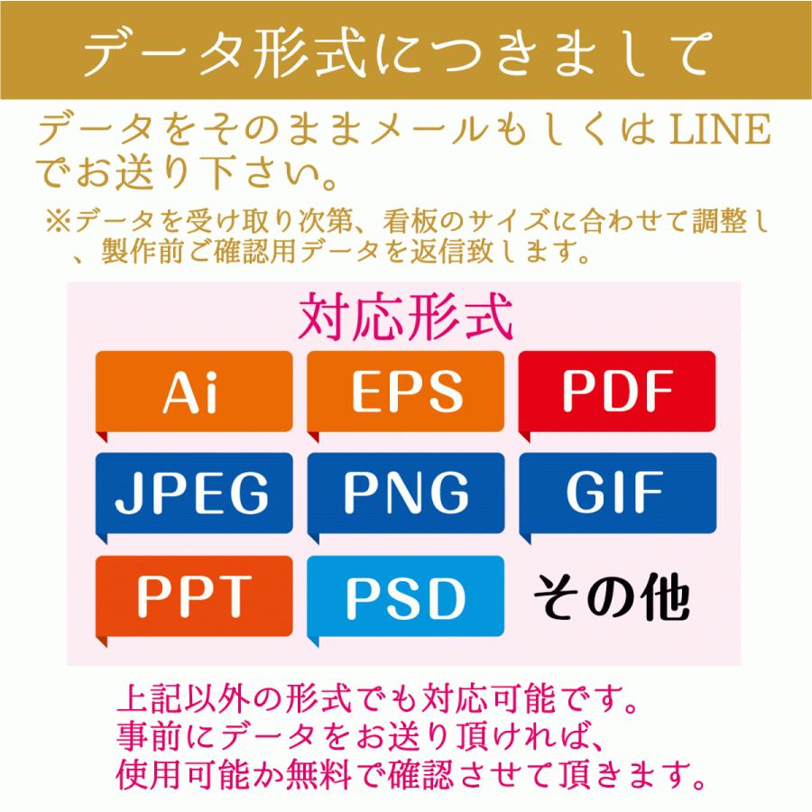 看板 屋外 屋内 オーダーメイド 店舗看板 データ入稿 看板製作