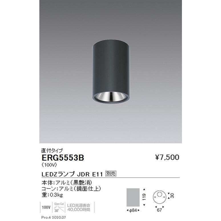 遠藤照明 調光調色 シーリングダウンライト 直付タイプ JDRTYPE 黒