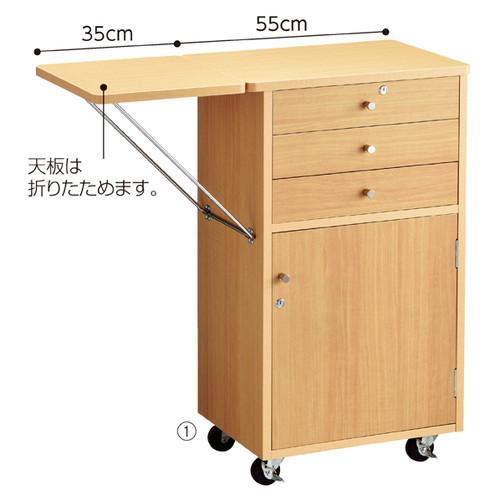 本体) 木製作業台 錠付き ホワイト / kp38-146-2-2 : 看板材料.COM