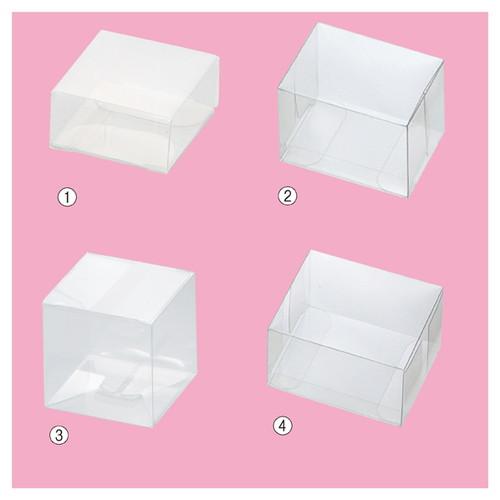 クリアギフトボックス ワンタッチ組立式 4×4×2cm (10枚) kp38 クリアギフトボックス ワンタッチ組立式 4×4×2cm (10枚) kp38
