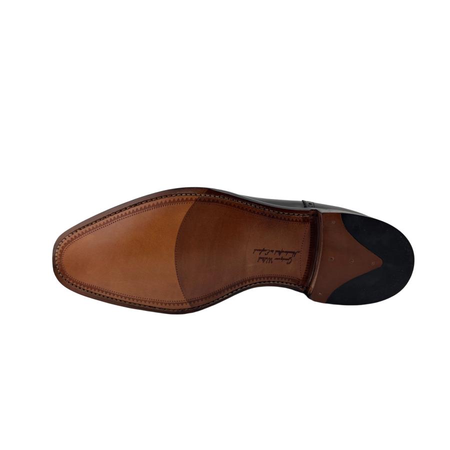 Loake（ローク） セミブローグ Strand ブラック 本革 靴 メンズ