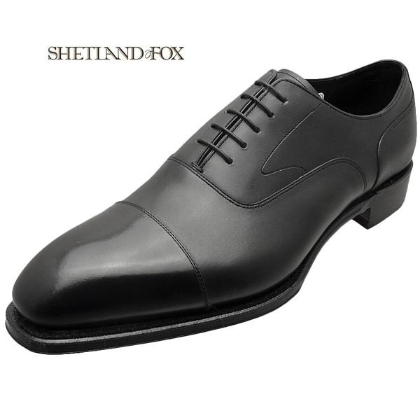 シェットランドフォックス SHETLAND FOX バーミンガム ストレートチップ 041FSF ブラック 本革 靴 メンズ ビジネスシューズ｜kanda-mimatsu