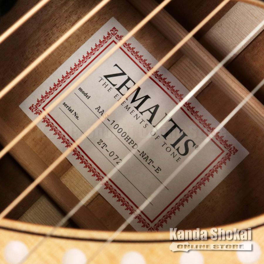 Zemaitis ( ゼマイティス ) アコースティックギター AAS-1000HPD-NAT-E, Natural [S/N: ZT-072]の画像