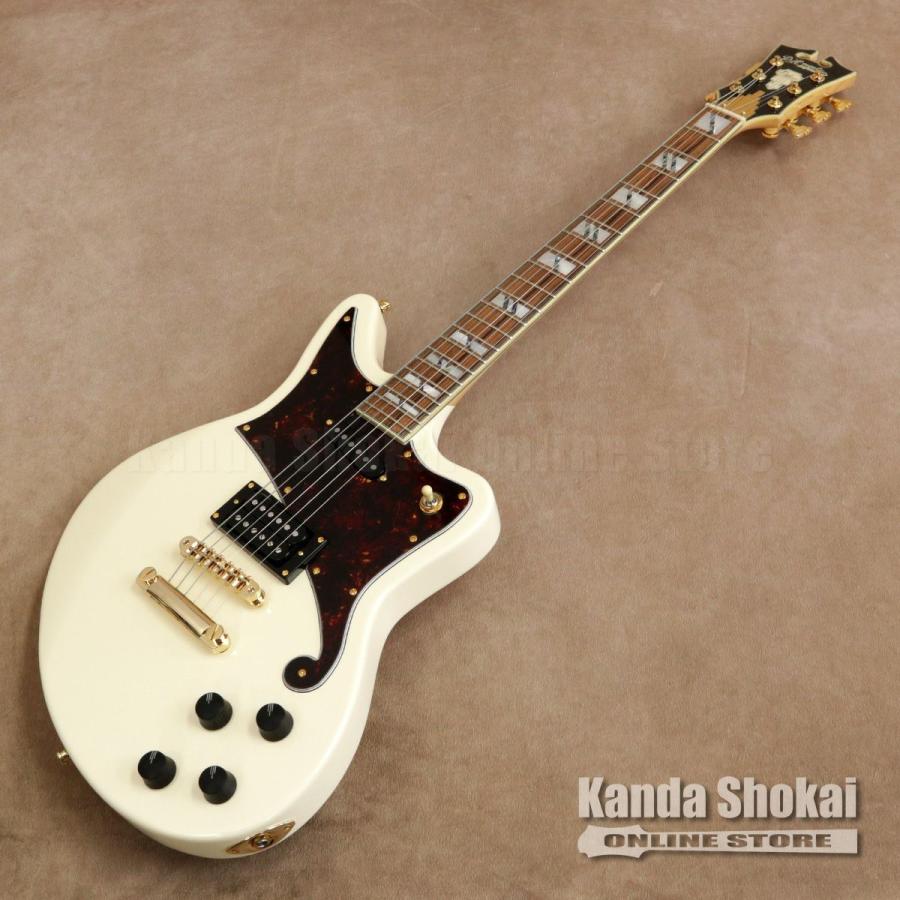 D'Angelico ( ディアンジェリコ ) エレキギター Deluxe Bedford, Vintage Whiteの画像