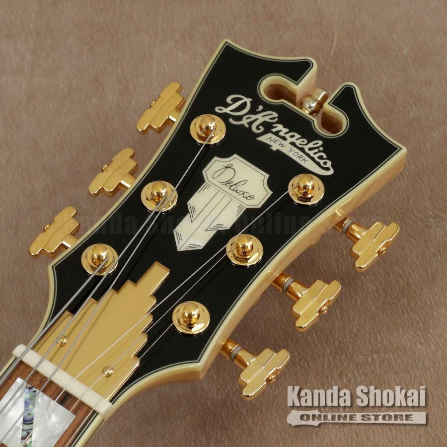 D'Angelico ( ディアンジェリコ ) エレキギター Deluxe Bedford, Vintage Whiteの画像