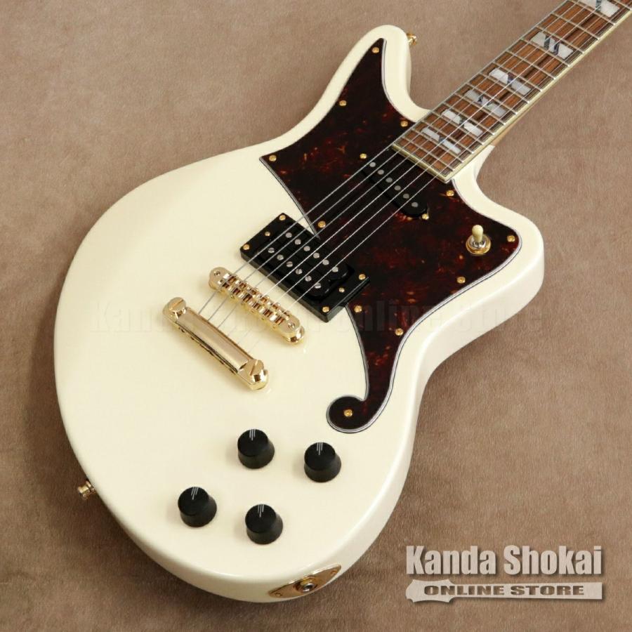 D'Angelico ( ディアンジェリコ ) エレキギター Deluxe Bedford, Vintage Whiteの画像