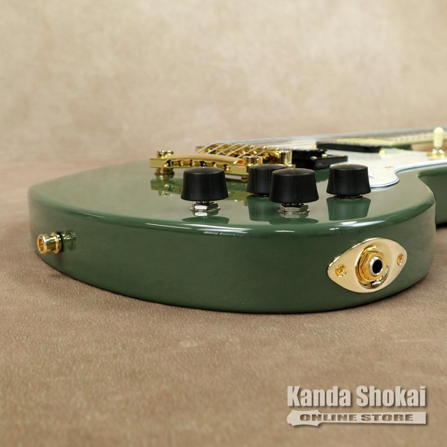 D'Angelico ( ディアンジェリコ ) エレキギター Deluxe Bedford, Hunter Greenの画像