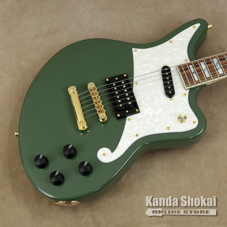 D'Angelico ( ディアンジェリコ ) エレキギター Deluxe Bedford, Hunter Greenの画像