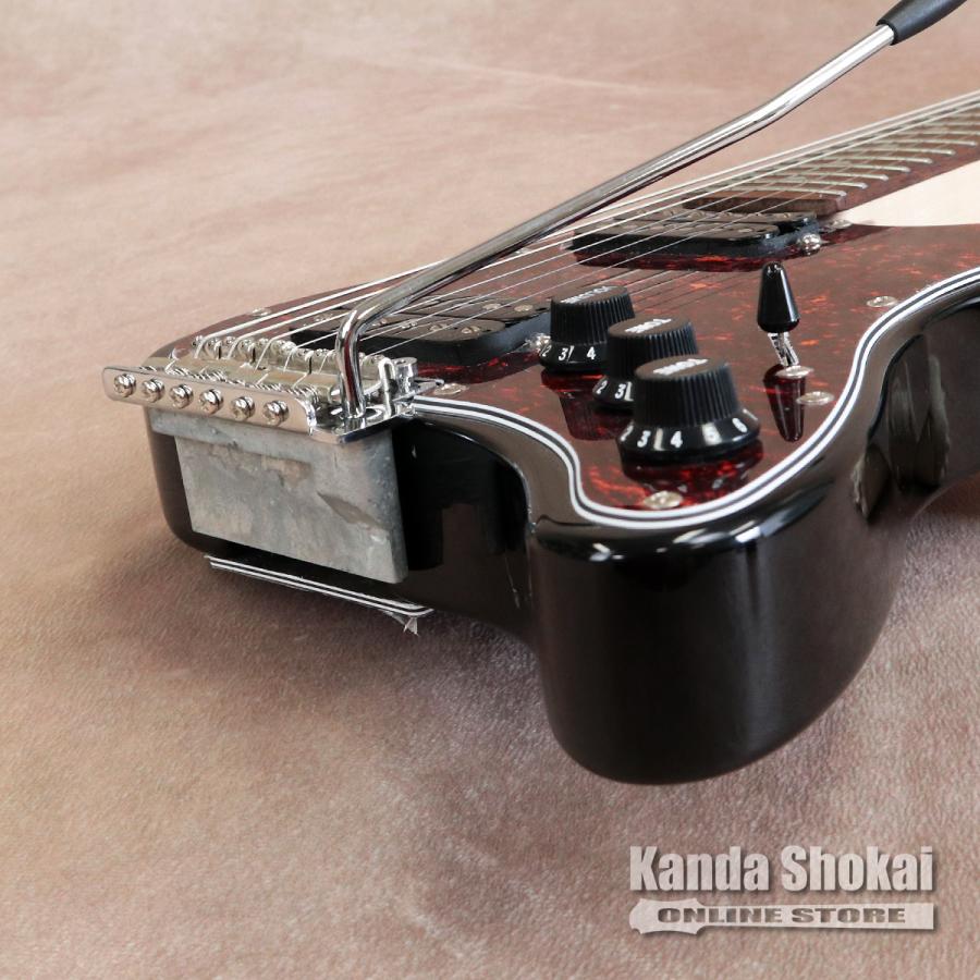トラベラーギターTravelcaster Deluxe, Gloss Black Travelcaster Deluxe Mod Shop (Gloss Black/ Maple Fretboard