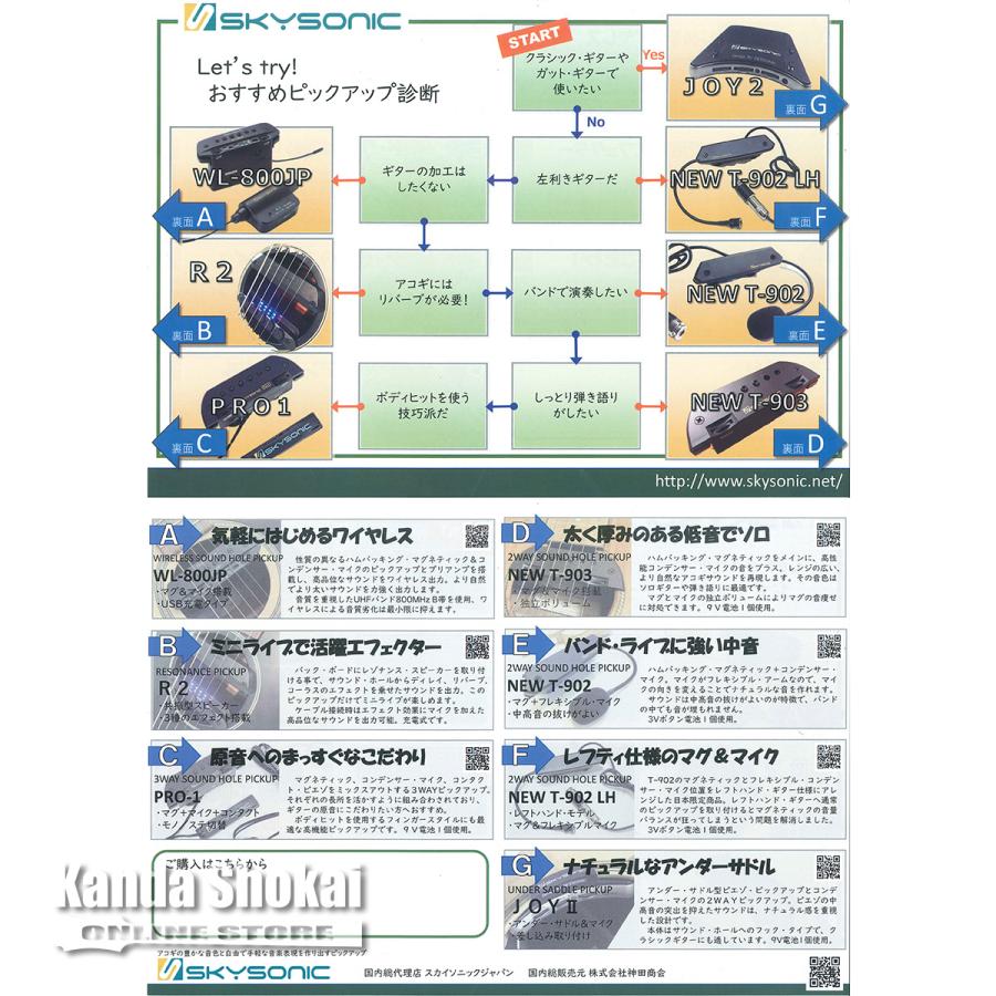 Skysonic ( スカイソニック ) New T-903 2Way Sound Hole Pickup｜kanda-store｜13
