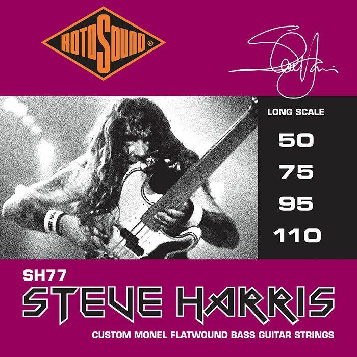 Rotosound Steve Harris Signature Sets Custom Monel Flatwound, SH77 (.050-.110)