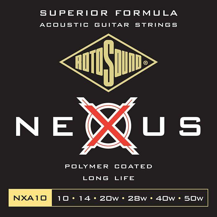 Rotosound Nexus Acoustic Extra Light Polymer Coated Phosphor Bronze, NXA10  (.010-.050) : 00423-00108881 : 御茶ノ水楽器センター - 通販 - Yahoo!ショッピング