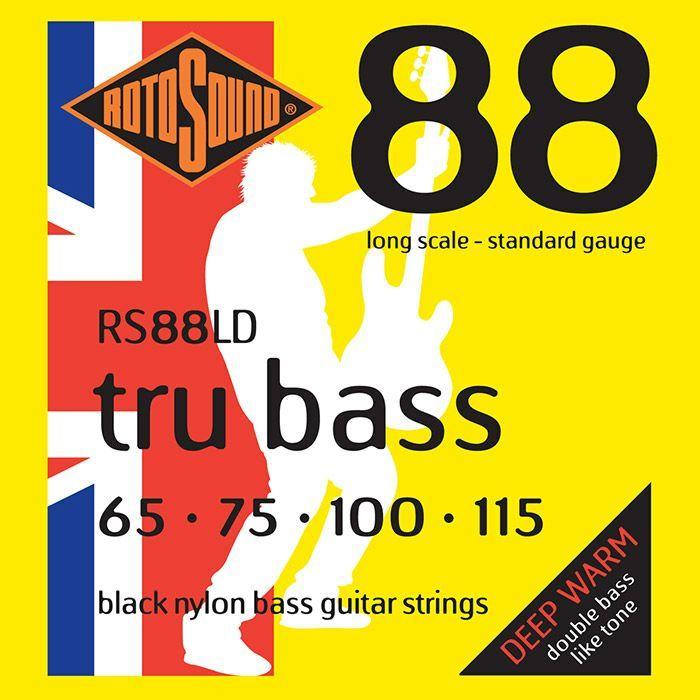 Rotosound Tru Bass 88 Standard Black Nylon, RS88LD (.065-.115) エレキベース弦