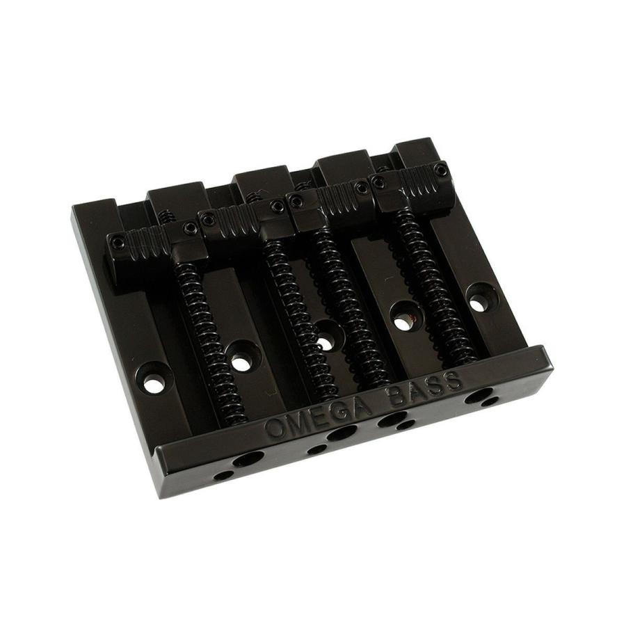 Allparts BB-3351-003 4-String Grooved Omega Bass Bridge Black [6077]