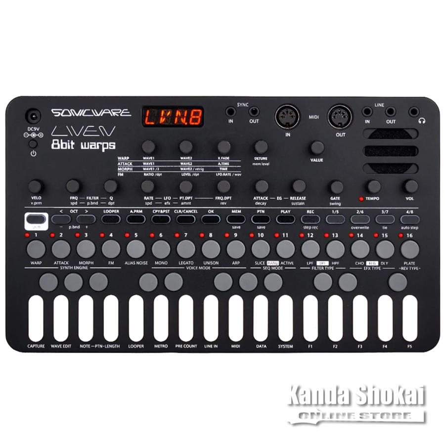 SONICWARE ( ソニックウェア ) LIVEN 8bit warps 純正アダプター付属  