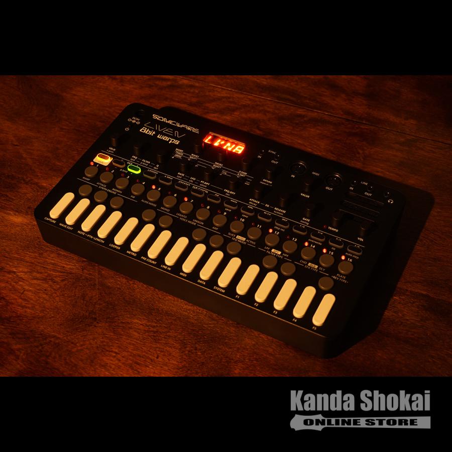 SONICWARE LIVEN 8bit warps アダプター付き SONICWARE LIVEN 8bit warps 純正アダプター付属 8bit波形メモリ