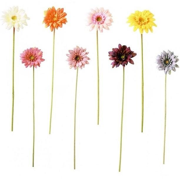 ガーベラ造花(ミニガーベラ・アートフラワー)1輪 花径7cm ガーベラ造花(ミニガーベラ・アートフラワー)1輪 花径7cm