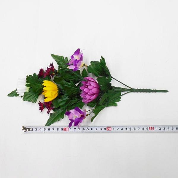 お墓用造花仏花　全長56cm. 一対　新品未使用リアル供花　仏壇前でもNo224 造花 仏花 盆花 36cm スリム（仏壇 お墓 お供え花 供花