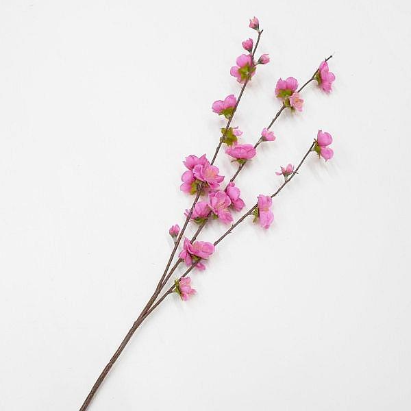 桃の花・桃スプレー（造花・アートフラワー） : フラワー