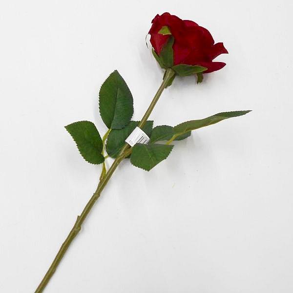 まとめ売り（バラ売り可）（1） 造花 バラ】ベルベットローズ（造花 1輪バラ 薔薇） : フラワー