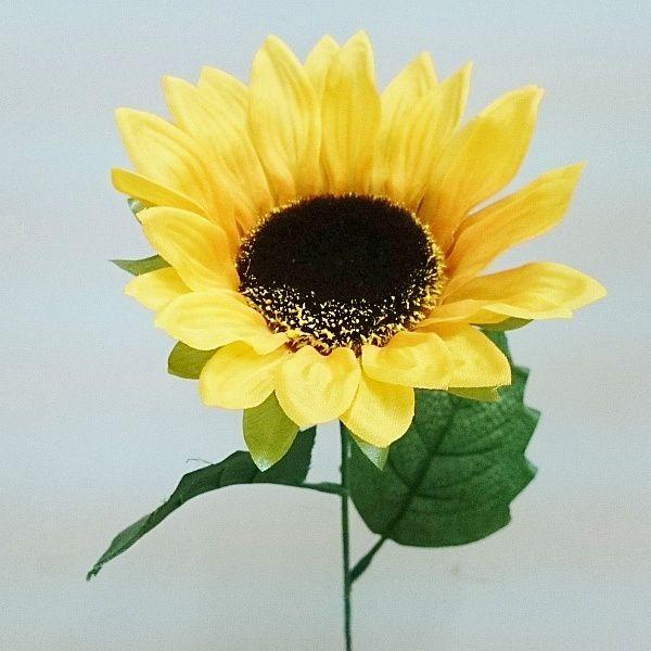 ヒマワリ(ひまわり造花・アートフラワー)13cm 1輪 : フラワー ヒマワリ(ひまわり造花・アートフラワー)13cm 1輪 : フラワー