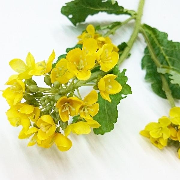 菜の花 造花（ナノハナ造花・アートフラワー） : フラワー