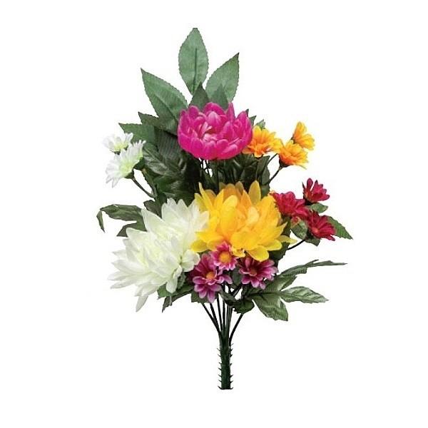 造花 仏花 盆花 仏壇 お墓 お供え花 供花 31cm F4046 Belle Ile Nature Org