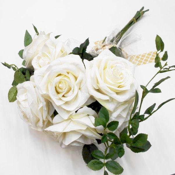 造花 バラ】ベルベットローズ（造花 1輪バラ 薔薇） : フラワー
