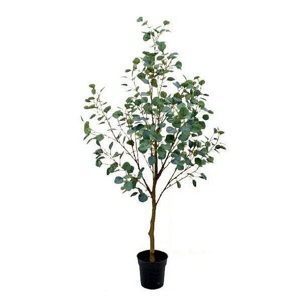 人工観葉植物 ユーカリ 150cm インテリア 造花 フェイクグリーン フェイクプラント 擬木 鉢植え 人工観葉 フェイクグリーン オープニング大セール Ahmedmostafa Us