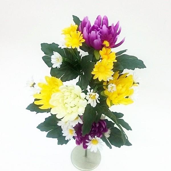 造花 仏花・盆花（仏壇 お墓 お供え花 供花） 36cm : フラワー