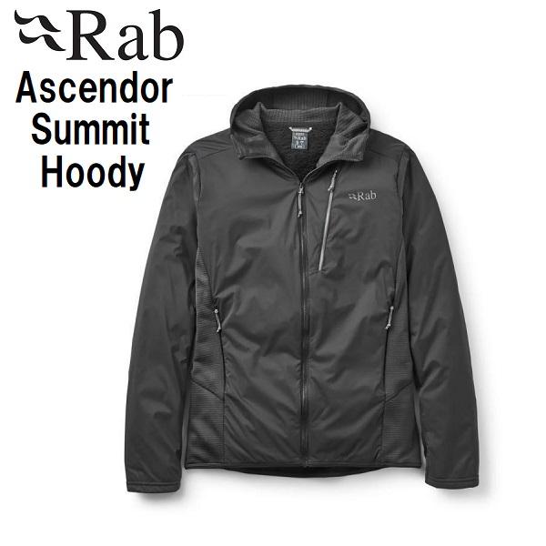 Rab（ラブ） Ascendor Summit Hoody 登山 メンズ フリース ミドルレイヤー (BLACK) : カンダハー ヤフー店 ...