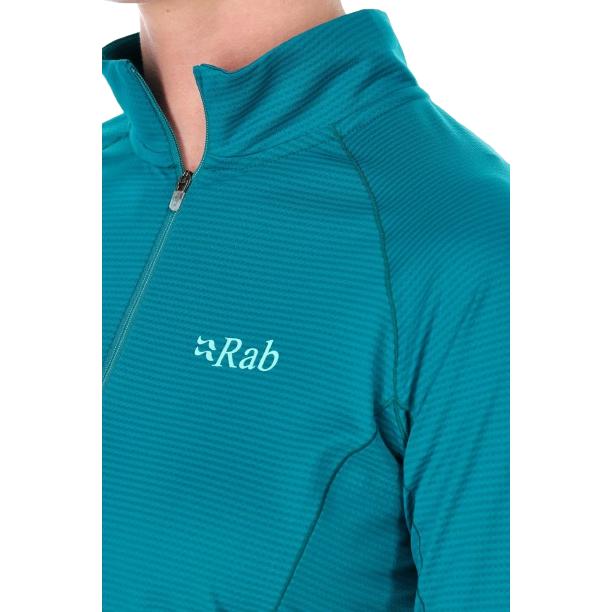 Rab（ラブ） Sonic LS Zip Wmns 登山 レディース ベースレイヤー ランニング ウェア (Eucalyptus ...