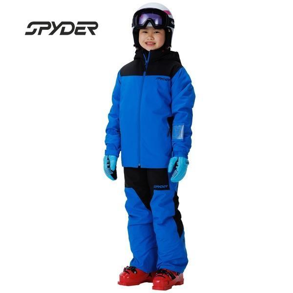 SPYDER スキーウェア 子ども用 125センチ 27 SPYDER スパイダー JUNIOR SUIT BG06K001 BLU ジュニアスキーウエア