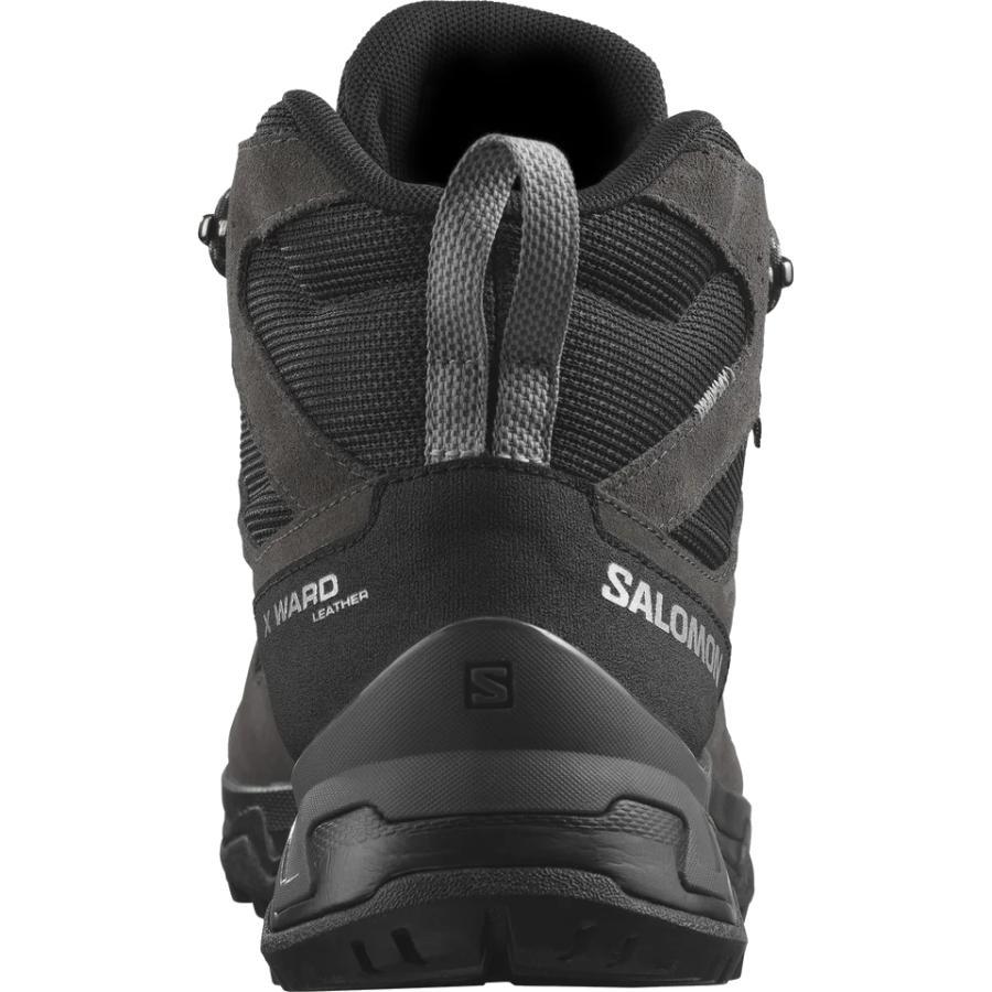 SALOMON サロモン X WARD LEATHER MID GORE-TEX 【Phantom / Black / Magnet】L47181700 メンズ  男性用ハイキングブーツ 登山靴 トレッキング｜kandahar｜03