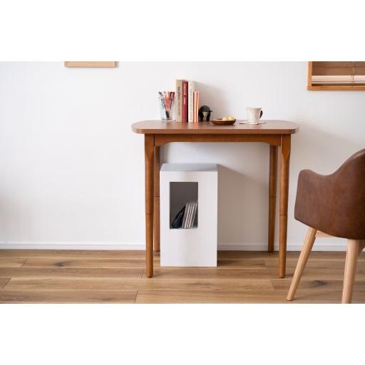 東谷(あずまや) セル サイドテーブル ホワイト CEL-70WH【メーカー直送