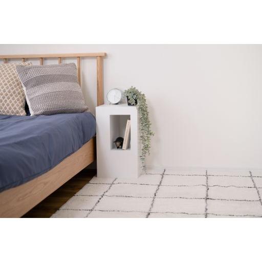 東谷(あずまや) セル サイドテーブル ホワイト CEL-70WH【メーカー直送