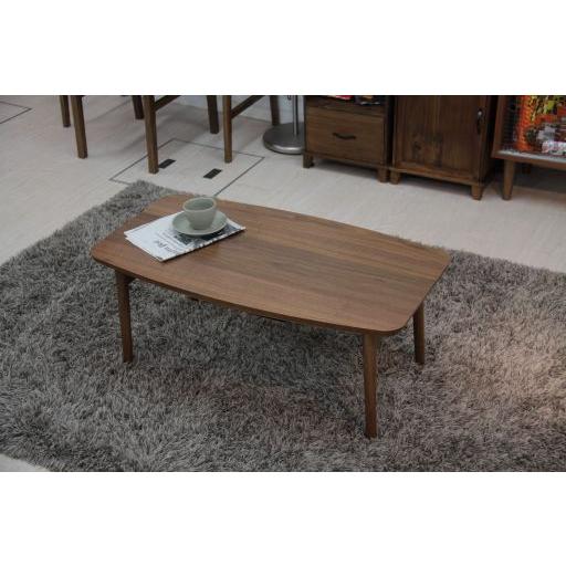東谷 アズマヤコタツテーブル ウォールナット W90×D50×H36 エルフィ901WAL(2560340)代引不可 東谷 アズマヤ コタツテーブル ウォールナット W90×D50×H36 エルフィ