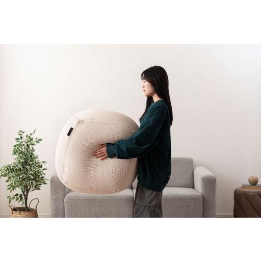 東谷(あずまや) ビーズクッション ベージュ GLK-601BE【メーカー直送品