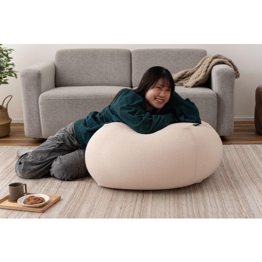 東谷(あずまや) ビーズクッション ベージュ GLK-601BE【メーカー直送品